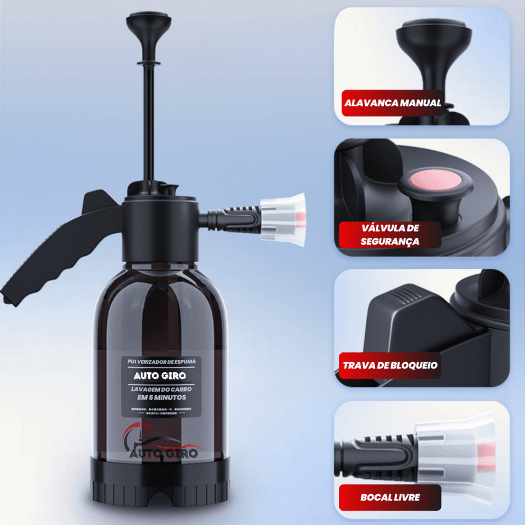 CleanMaster Pulverizador de Espuma de Alta Pressão de 2 Litros