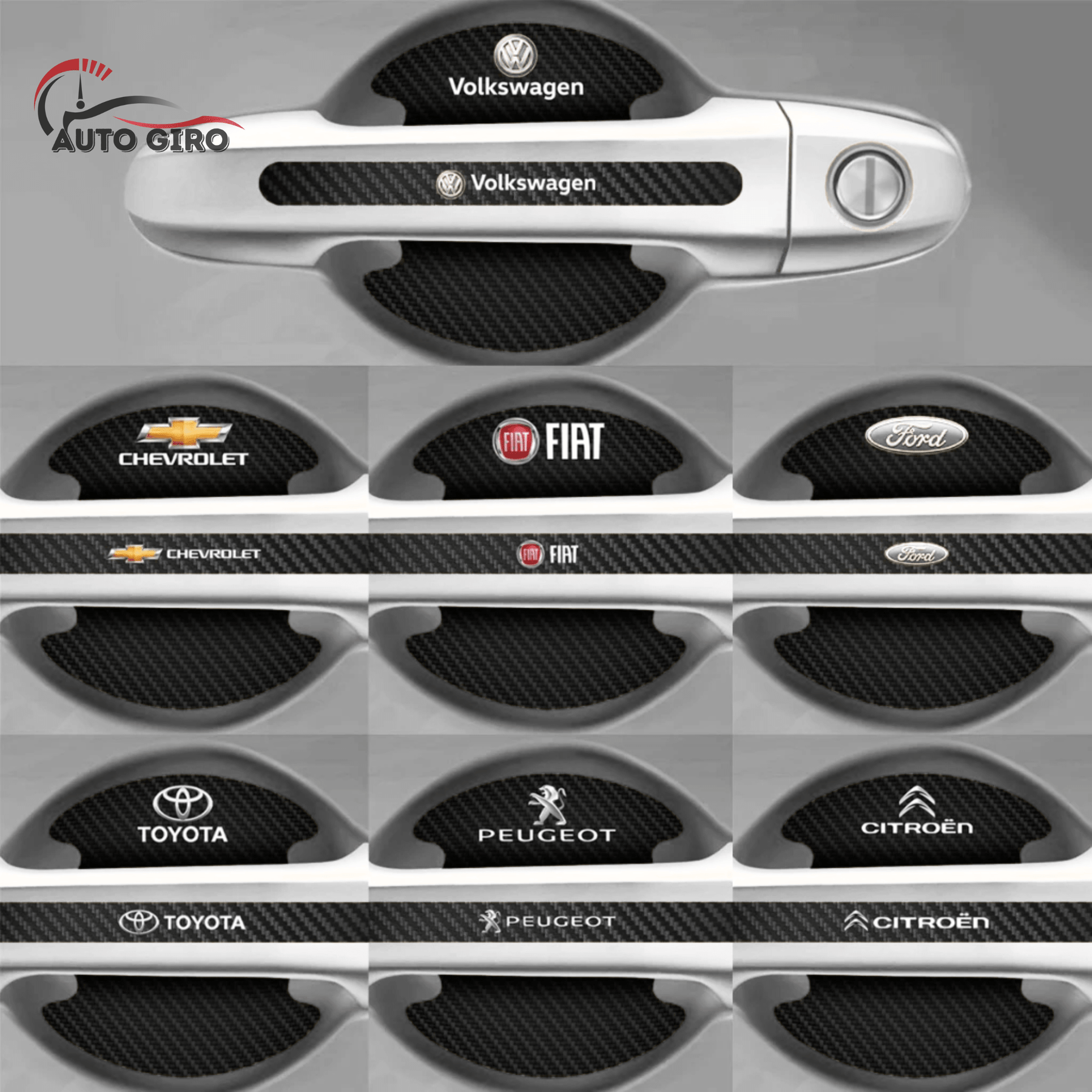 Kit Protetor de Maçanetas para Carro - Pague 2 e Leve 4 kits completo