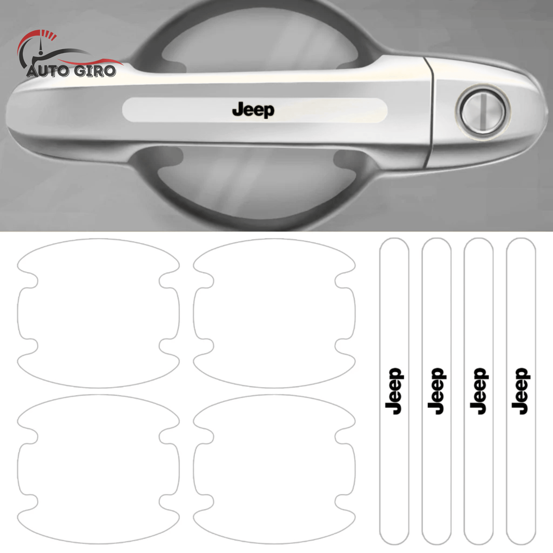 Kit Protetor de Maçanetas para Carro - Pague 2 e Leve 4 kits completo