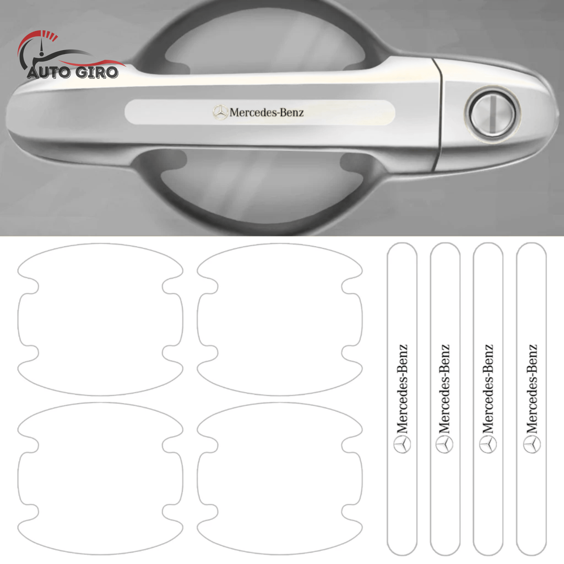 Kit Protetor de Maçanetas para Carro - Pague 2 e Leve 4 kits completo