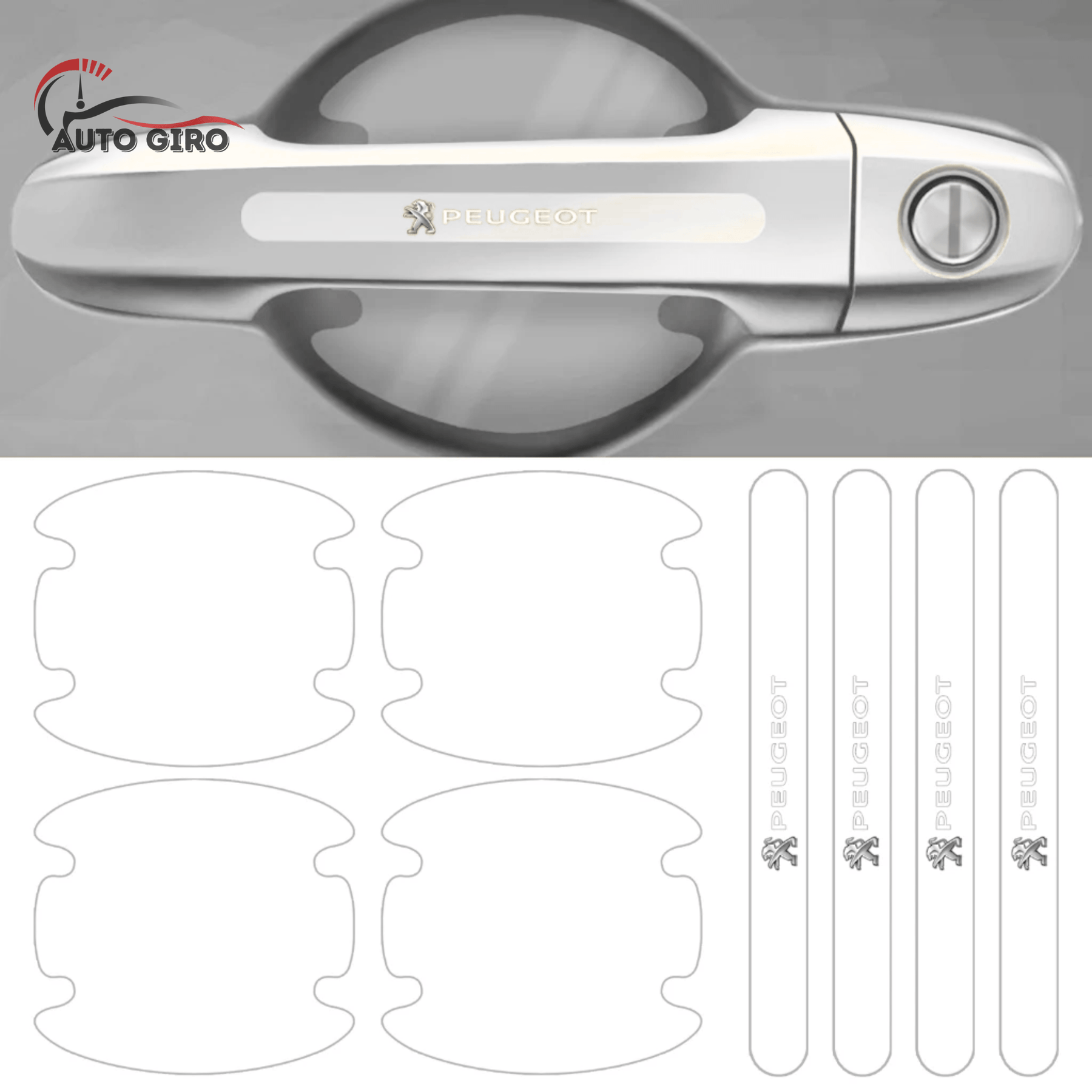 Kit Protetor de Maçanetas para Carro - Pague 2 e Leve 4 kits completo