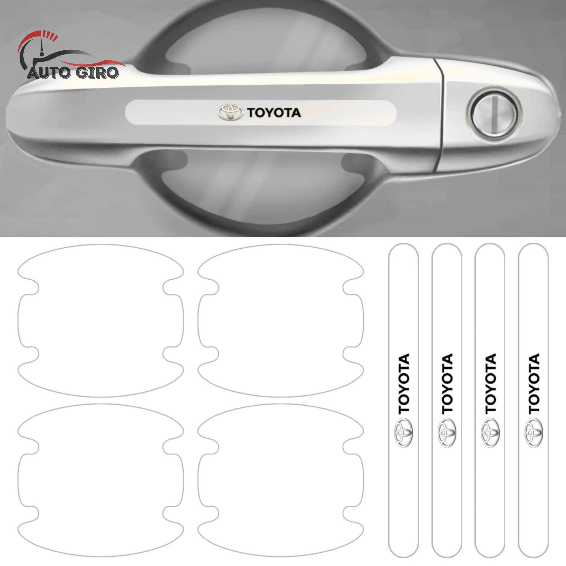 Kit Protetor de Maçanetas para Carro - Pague 2 e Leve 4 kits completo