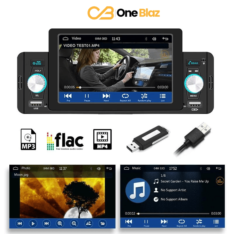 Central Multimídia Universal 10 Polegadas – Apple Carplay e Android Auto, Bluetooth e Câmera de Ré