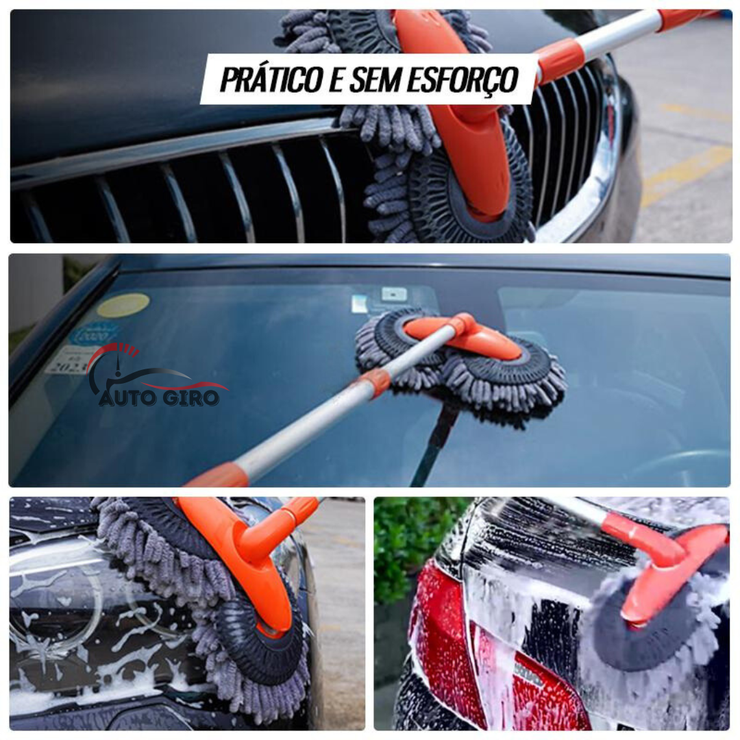Esfregão para Lavar Carros Ajustável Dupla Camada TurboWash™  - Owenshop