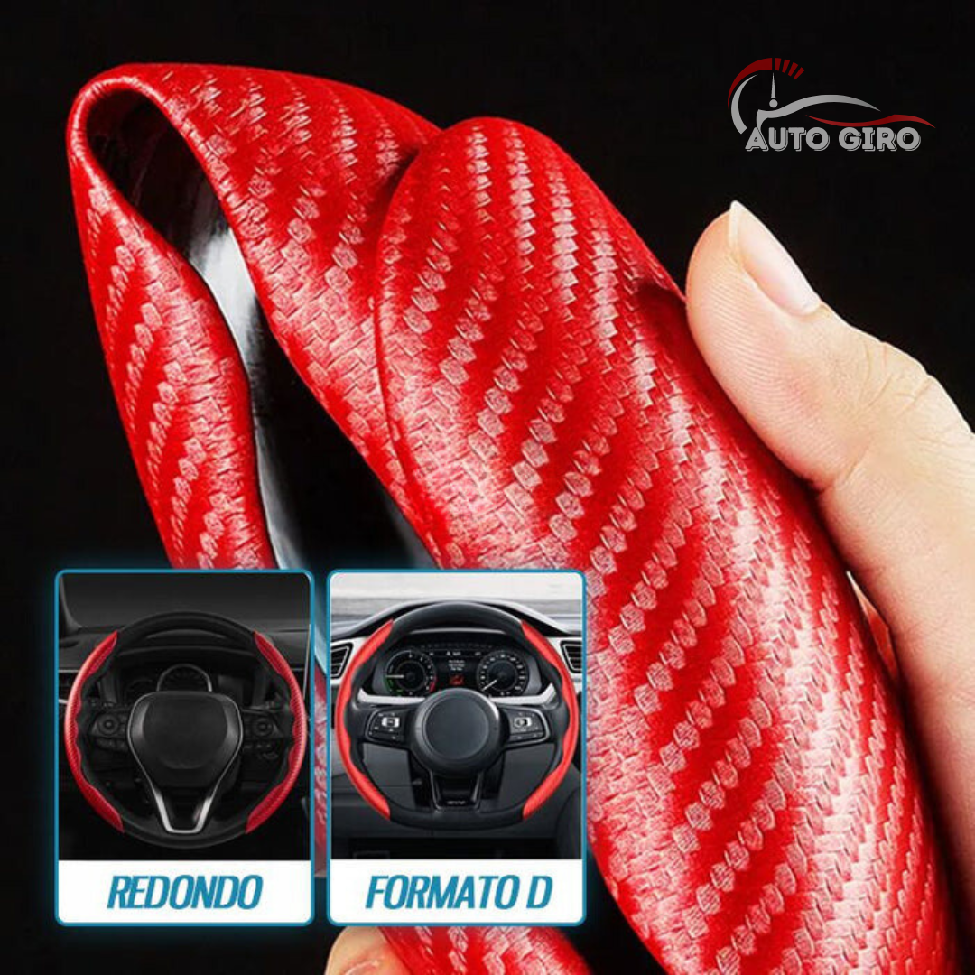 SportCarbon™ Capa de Volante Universal Antiderrapante Premium - 2 Pçs - Owenshop