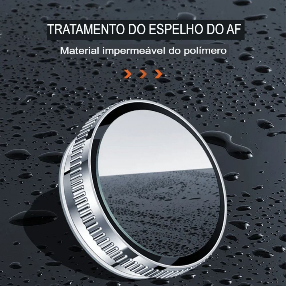 Espelho Ajustável de Ponto Cego 360° - Maior Segurança ao Dirigir