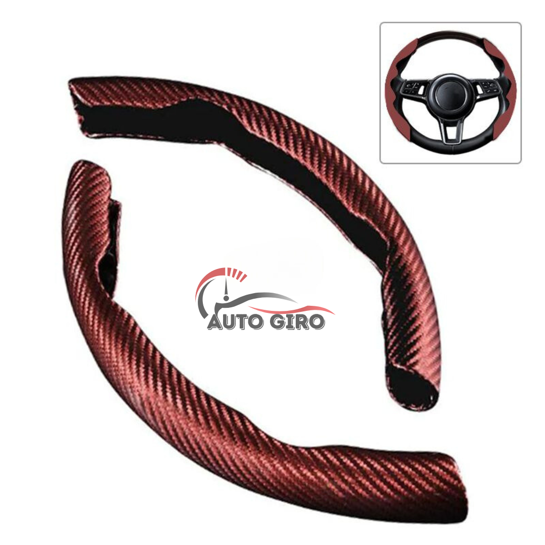 SportCarbon™ Capa de Volante Universal Antiderrapante Premium - 2 Pçs - Owenshop
