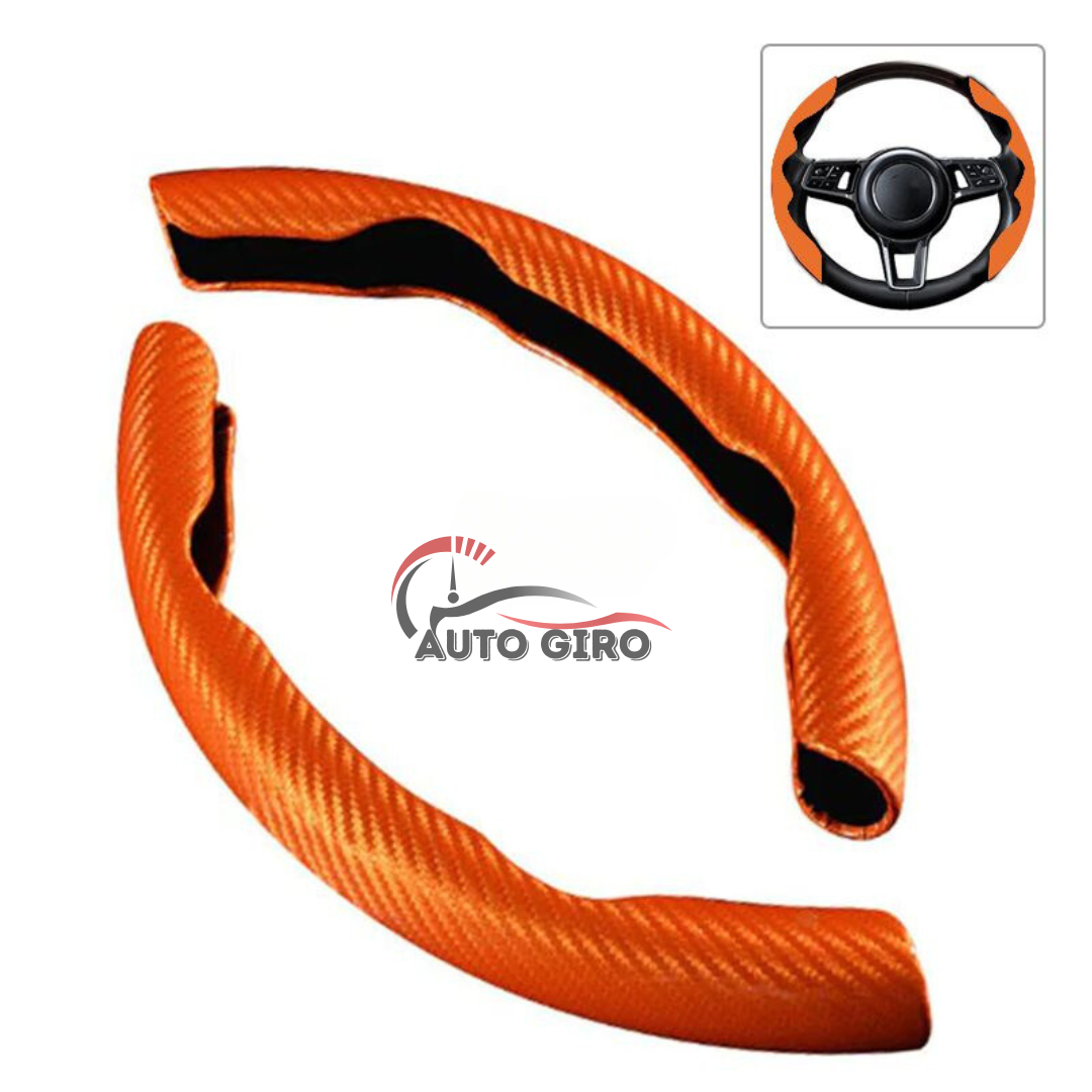 SportCarbon™ Capa de Volante Universal Antiderrapante Premium - 2 Pçs - Owenshop