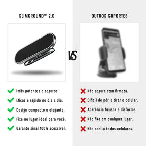 SlimGround™ 2.0 Suporte para Celular Veicular Magnético - Owenshop
