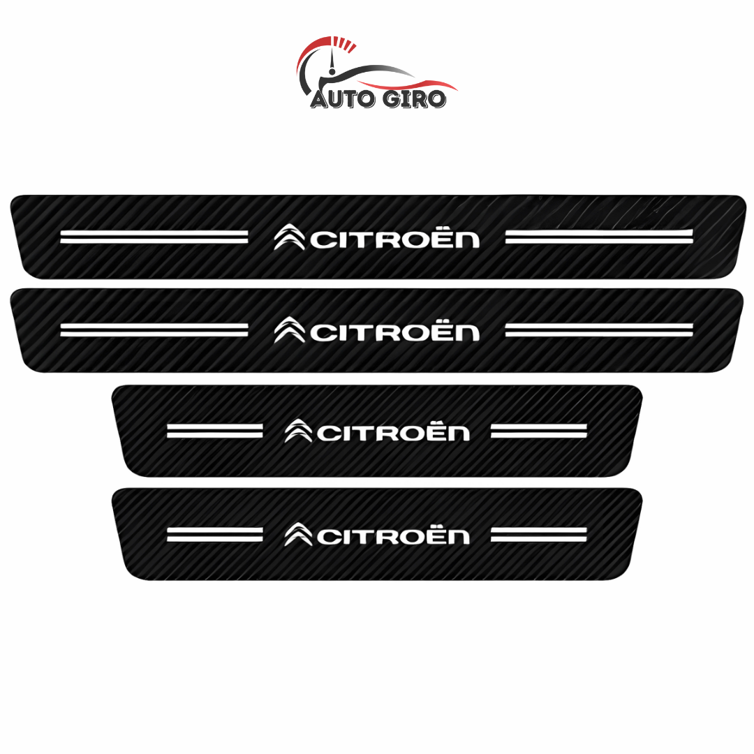 Protetor de Soleira Anti-risco Premium CarbonFilm™ - 4 Pçs - Owenshop