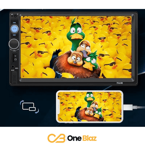 Central Multimídia Universal 2 Din 7” – Apple Carplay, Android Auto, Bluetooth e Câmera de Ré