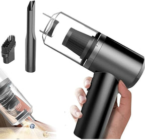 Aspirador de Pó Portátil Recarregável Automotivo - Sucção Poderosa e Compacto