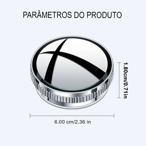 Espelho Ajustável de Ponto Cego 360° - Maior Segurança ao Dirigir