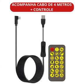 Tela de LED para Carros e Caminhões - Display Digital com Controle via App Light One