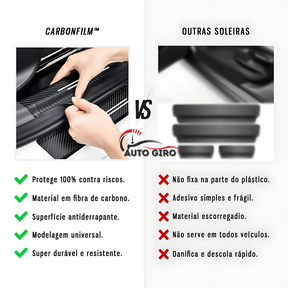 Protetor de Soleira Anti-risco Premium CarbonFilm™ - 4 Pçs - Owenshop