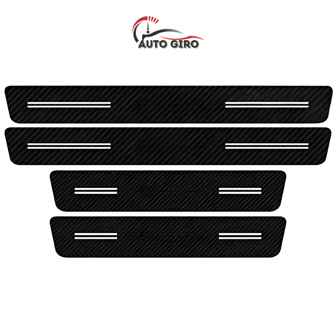 Protetor de Soleira Anti-risco Premium CarbonFilm™ - 4 Pçs - Owenshop
