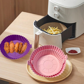 Kit Formas de Silicone Antiaderente Limplus Para AirFryer/Microondas (Compre 2 Leve 6) + Brinde