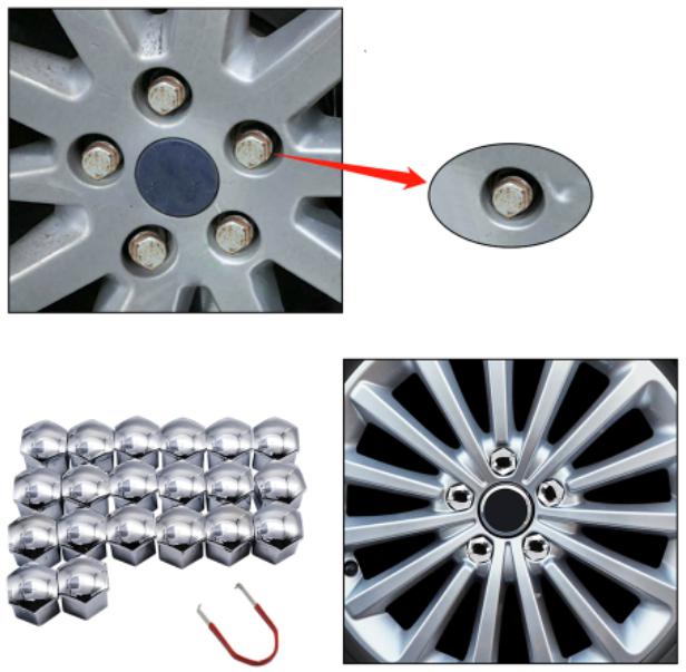 Tampa para Parafuso de Roda Anti Ferrugem Style - 20 Pçs