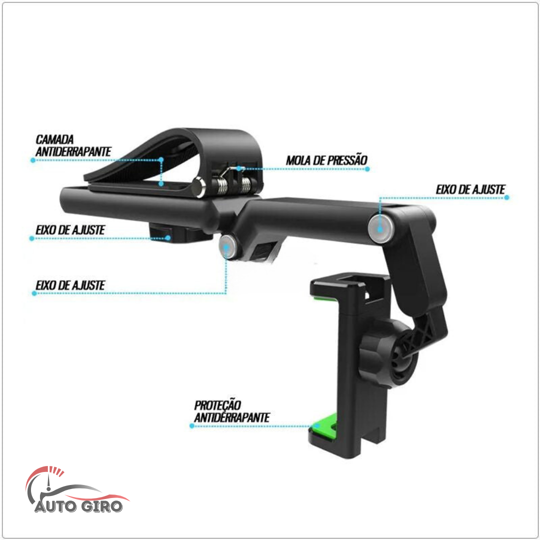Suporte para Celular Veicular 360 Retrátil - Owenshop