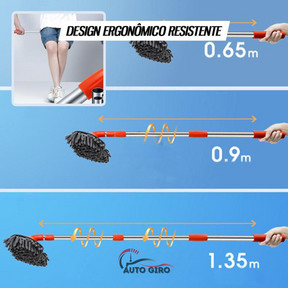 Esfregão para Lavar Carros Ajustável Dupla Camada TurboWash™  - Owenshop