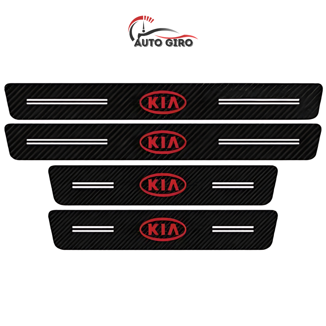 Protetor de Soleira Anti-risco Premium CarbonFilm™ - 4 Pçs - Owenshop