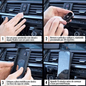 SlimGround™ 2.0 Suporte para Celular Veicular Magnético - Owenshop