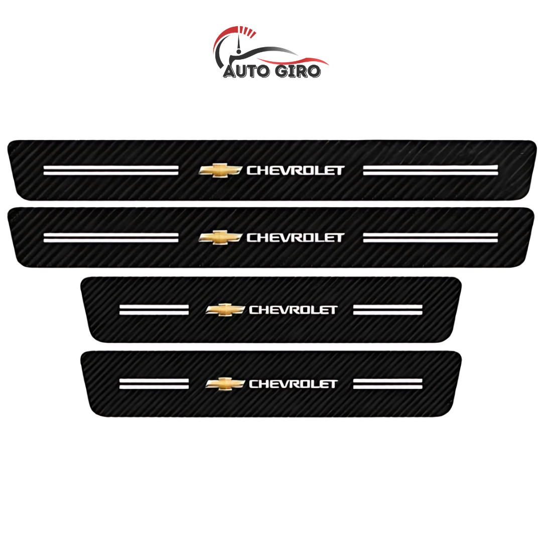 Protetor de Soleira Anti-risco Premium CarbonFilm™ - 4 Pçs - Owenshop