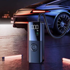 Compressor de Ar Portátil 12V Sem Fio com Iluminação LED e Inflação Rápida