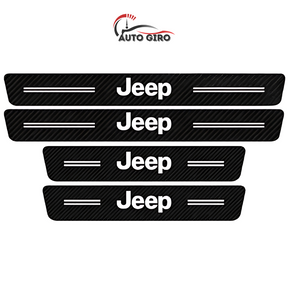 Protetor de Soleira Anti-risco Premium CarbonFilm™ - 4 Pçs - Owenshop