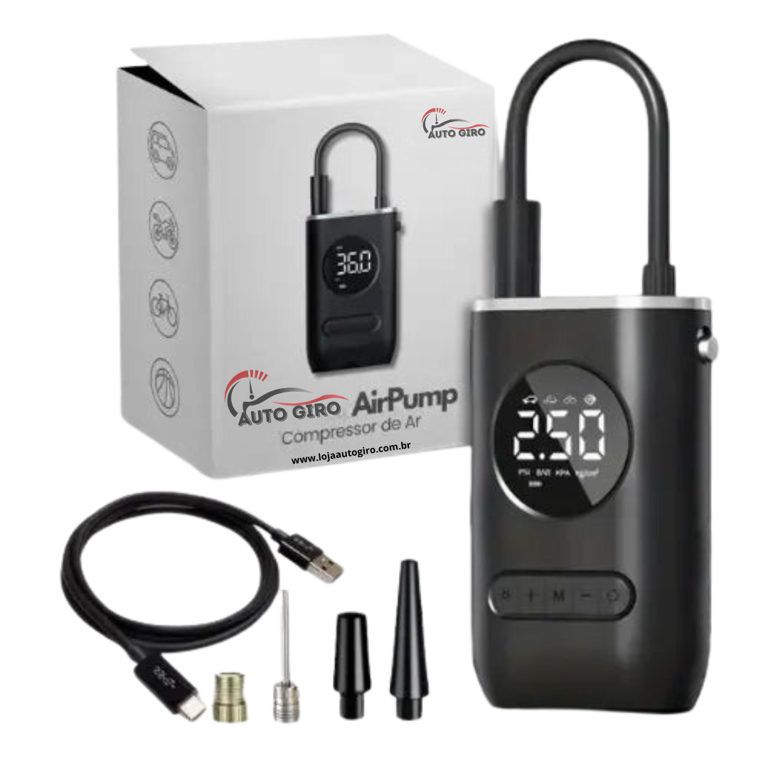 Compressor de Ar Portátil AirPump - Owenshop