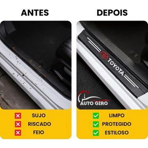 Protetor de Soleira Anti-risco Premium CarbonFilm™ - 4 Pçs - Owenshop