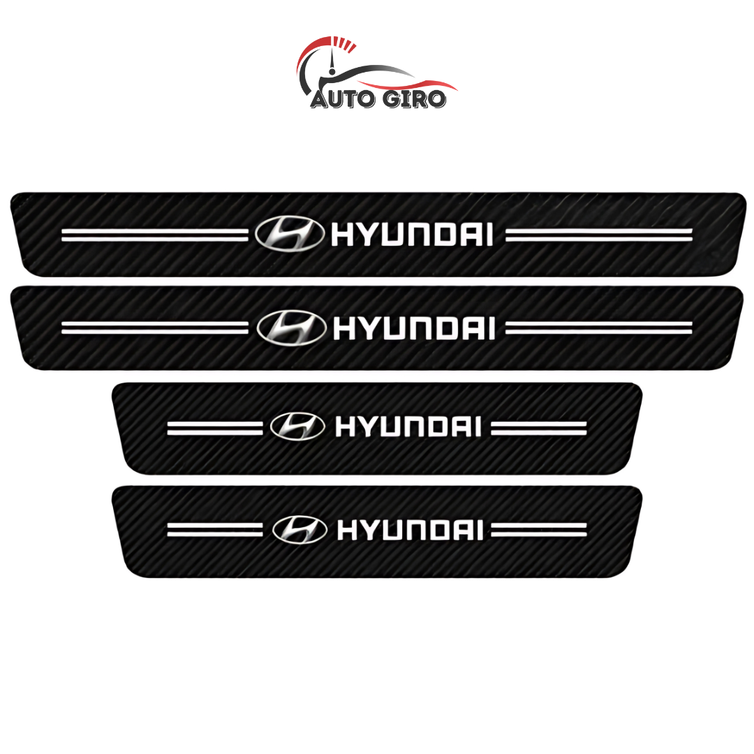 Protetor de Soleira Anti-risco Premium CarbonFilm™ - 4 Pçs - Owenshop