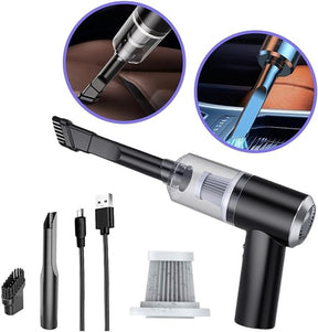 Aspirador de Pó Portátil Recarregável Automotivo - Sucção Poderosa e Compacto