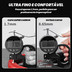 SportCarbon™ Capa de Volante Universal Antiderrapante Premium - 2 Pçs - Owenshop
