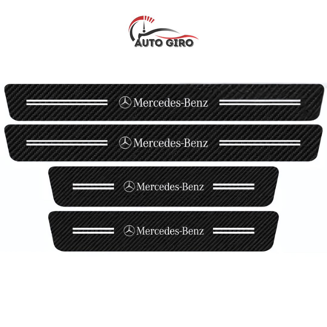 Protetor de Soleira Anti-risco Premium CarbonFilm™ - 4 Pçs - Owenshop