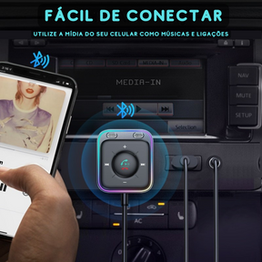 Adaptador Bluetooth 5.3 AUX para Carros - Owenshop