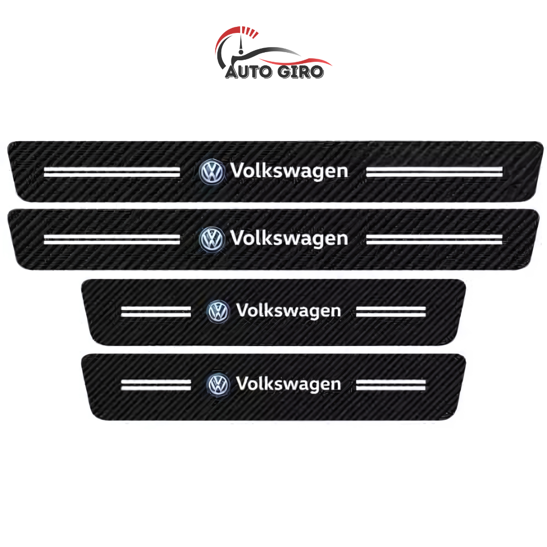 Protetor de Soleira Anti-risco Premium CarbonFilm™ - 4 Pçs - Owenshop