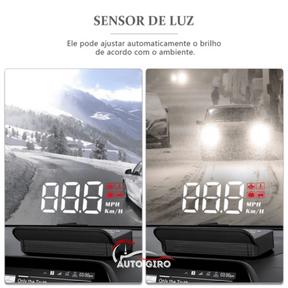 Auto Speed - Velocímetro Digital Heads Up Display com projetor