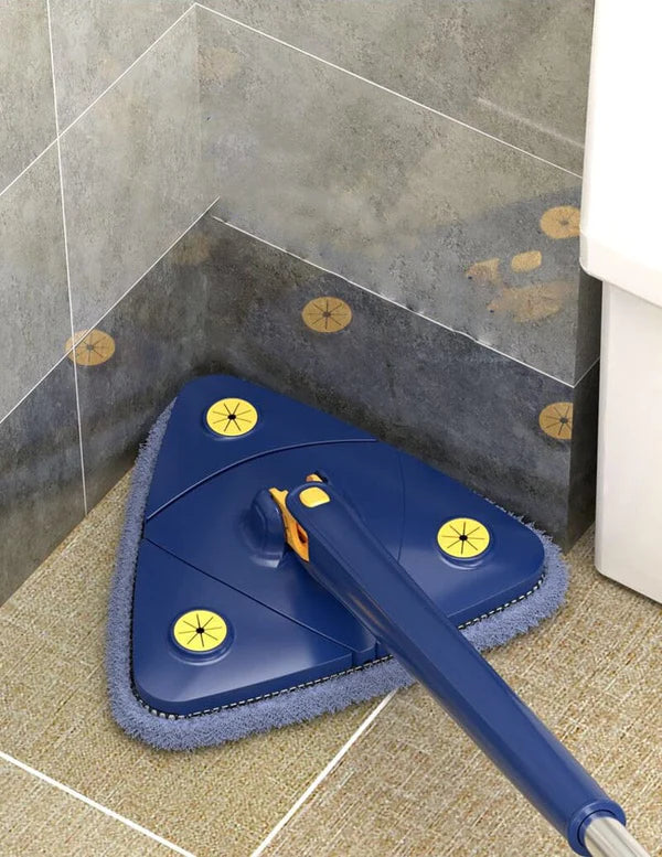 Mop De Limpeza Triângulo Ajustável Giratório 360° Esfregão - Limpmax