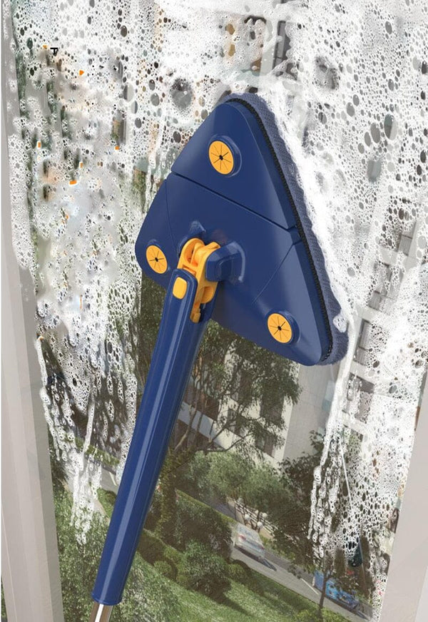 Mop De Limpeza Triângulo Ajustável Giratório 360° Esfregão - Limpmax
