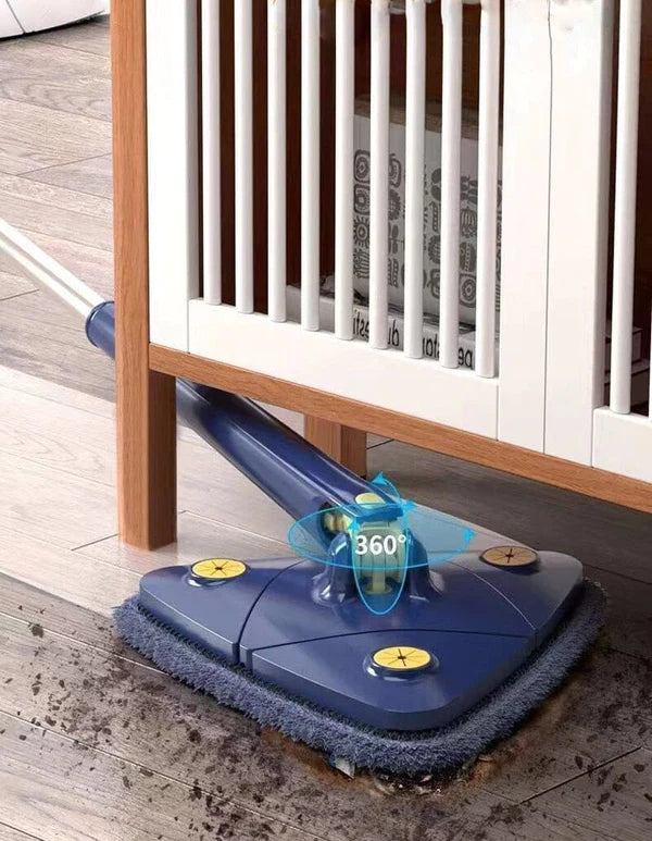 Mop De Limpeza Triângulo Ajustável Giratório 360° Esfregão - Limpmax