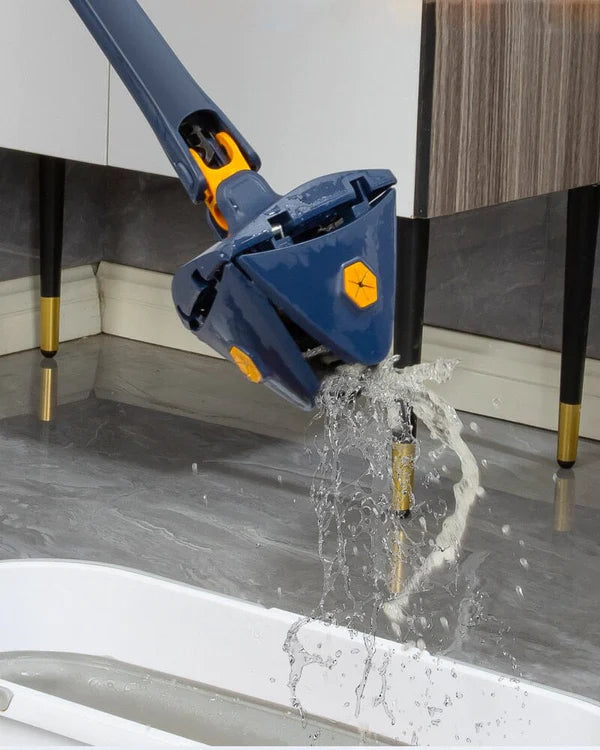 Mop De Limpeza Triângulo Ajustável Giratório 360° Esfregão - Limpmax