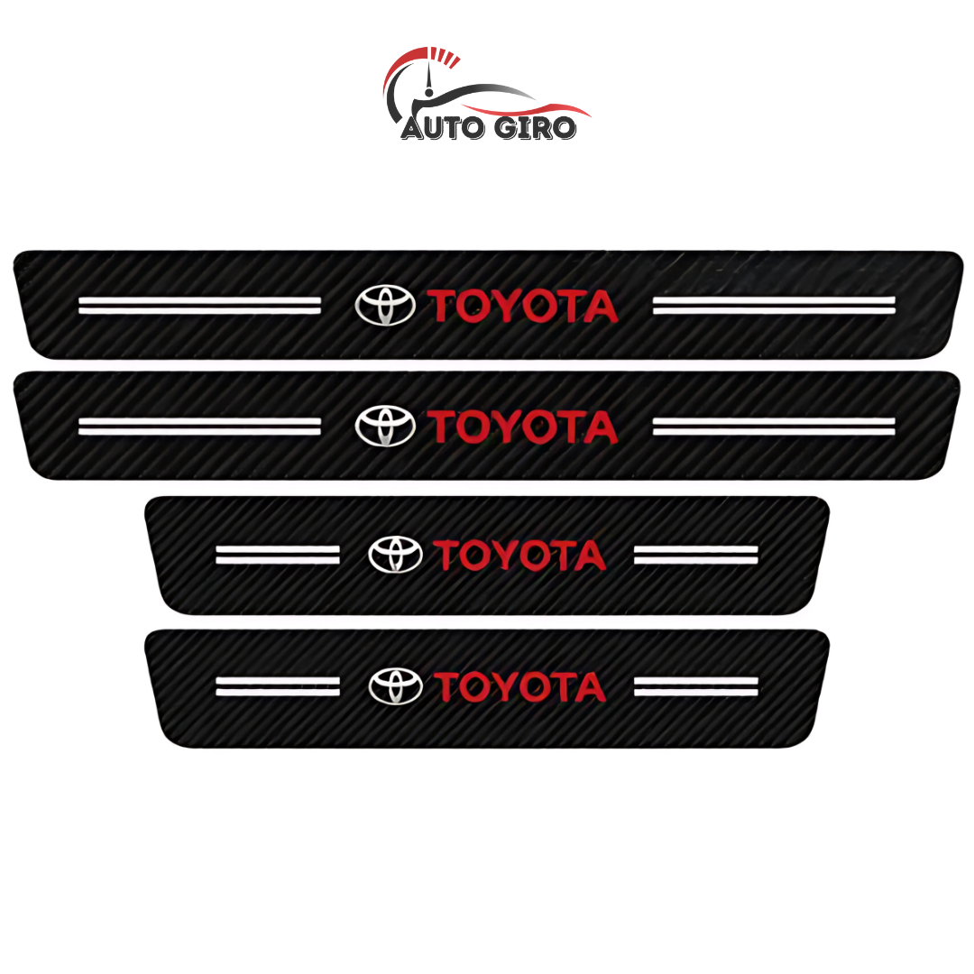 Protetor de Soleira Anti-risco Premium CarbonFilm™ - 4 Pçs - Owenshop