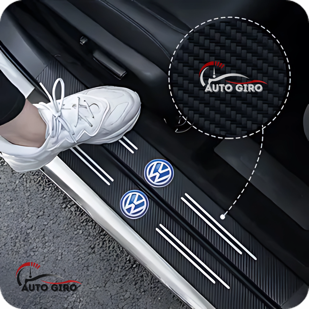 Protetor de Soleira Anti-risco Premium CarbonFilm™ - 4 Pçs - Owenshop