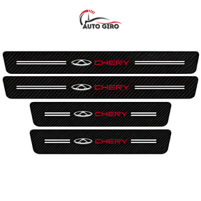 Protetor de Soleira Anti-risco Premium CarbonFilm™ - 4 Pçs - Owenshop