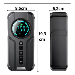 Calibrador Compressor Pneu Bomba De Ar Inteligente + Auxiliar De Partida