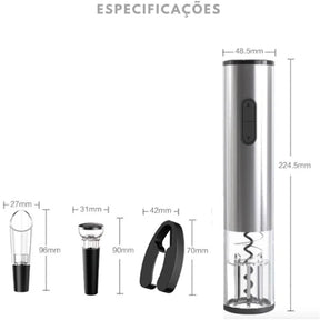 Abridor de Vinho Elétrico Saca Rolhas Nowen ORIGINAL + 3 Brindes Grátis