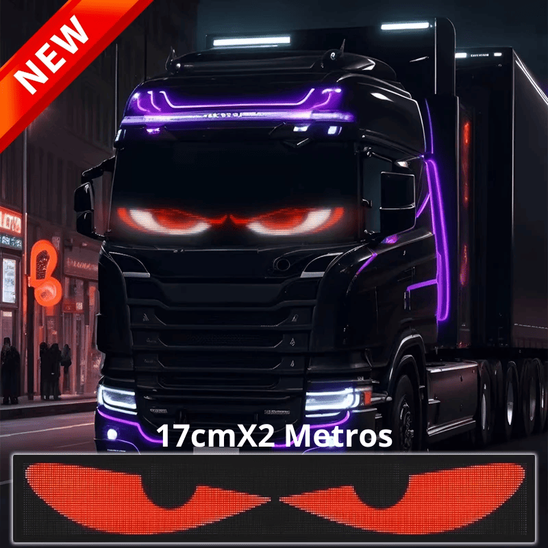 Tela de LED para Carros e Caminhões - Display Digital com Controle via App Light One