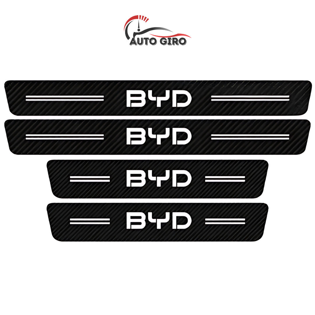 Protetor de Soleira Anti-risco Premium CarbonFilm™ - 4 Pçs - Owenshop