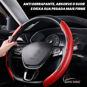 SportCarbon™ Capa de Volante Universal Antiderrapante Premium - 2 Pçs - Owenshop